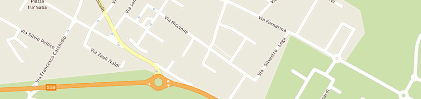 Mappa della impresa montevecchi enzo a FAENZA