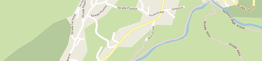 Mappa della impresa distributore agip a BADIA