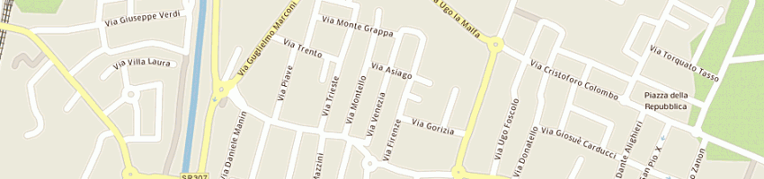 Mappa della impresa rustichelli vasco a CADONEGHE