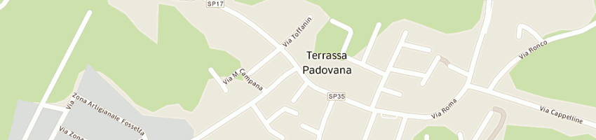 Mappa della impresa salumeria formaggeria le tre delizie di taschin silvano a TERRASSA PADOVANA