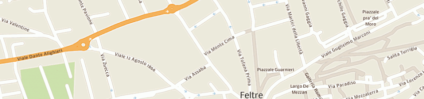 Mappa della impresa pace fabio a FELTRE
