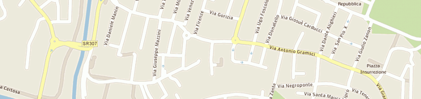 Mappa della impresa giacomini filippo a CADONEGHE
