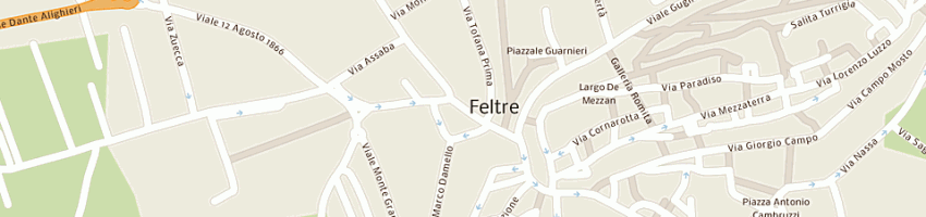 Mappa della impresa sartor silvia e c sas a FELTRE