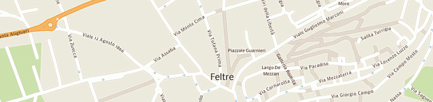 Mappa della impresa officina tofana snc di lasen e de bastiani a FELTRE