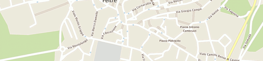 Mappa della impresa renato montenero sas a FELTRE