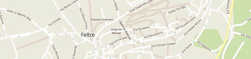 Mappa della impresa geronazzo daniela a FELTRE
