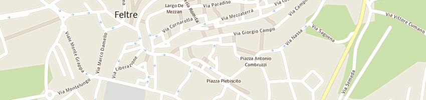 Mappa della impresa poste italiane spa a FELTRE