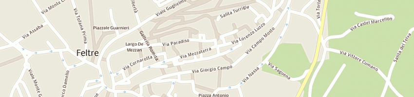 Mappa della impresa antichita' conzada snc di conzada carlo e c a FELTRE