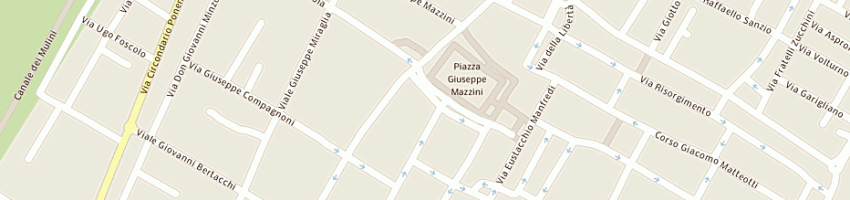 Mappa della impresa farmacia rossi snc dei dottori contarini enrico e paolo a LUGO