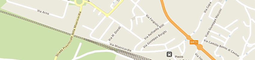 Mappa della impresa autotrasporti caroli snc di postiferi severino e c a CASTIGLION FIORENTINO
