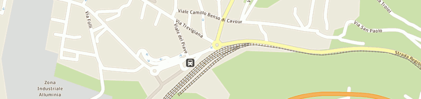 Mappa della impresa lidl italia srl a FELTRE