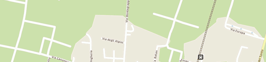 Mappa della impresa all'erbolaio di giuseppe lorenzin e c (snc) a SAN GIORGIO DELLE PERTICHE