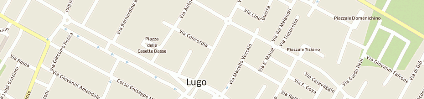 Mappa della impresa dragoni gomme di dragoni fabio a LUGO