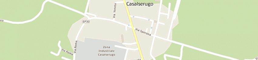 Mappa della impresa tiso di tiso luciano e c snc a CASALSERUGO