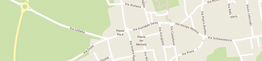 Mappa della impresa trattoria alle due spade di garbin gianni a RIESE PIO X