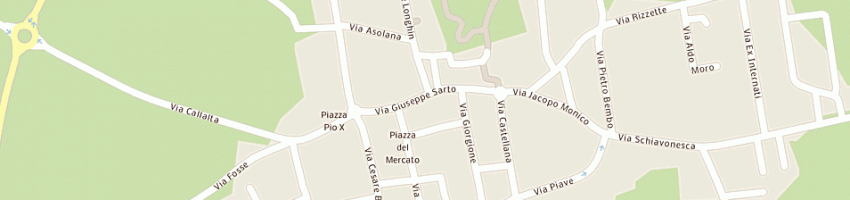 Mappa della impresa agenzia astro di berno roberto e c sas a RIESE PIO X