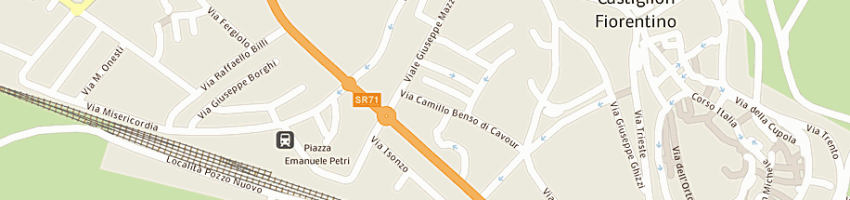 Mappa della impresa antica corsetteria bocciardi a AREZZO