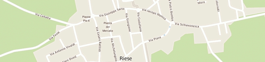 Mappa della impresa commercial dolci a RIESE PIO X