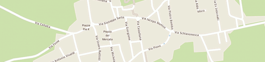 Mappa della impresa aera (sas) pubblicita' e fotografia a RIESE PIO X