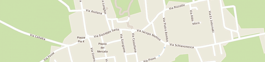 Mappa della impresa cassa di risparmio di padova e rovigo spa a RIESE PIO X