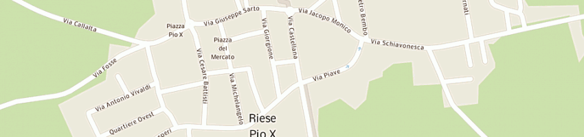 Mappa della impresa ceriello donato a RIESE PIO X