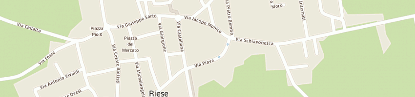 Mappa della impresa sartoria cristin a RIESE PIO X
