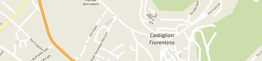 Mappa della impresa cartolibreria l'incontro snc a CASTIGLION FIORENTINO