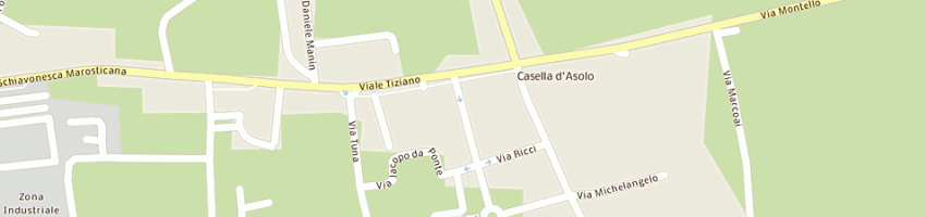 Mappa della impresa chiavelli goffredo a ASOLO