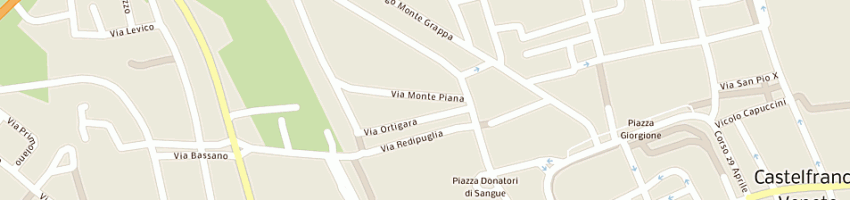Mappa della impresa studio legale benzi a CASTELFRANCO VENETO