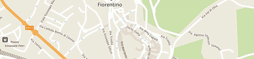 Mappa della impresa calzini flavio a CASTIGLION FIORENTINO