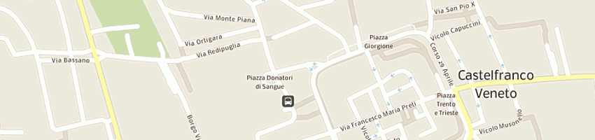 Mappa della impresa iris - l'agenzia immobiliare - di berno nico e c (snc) a CASTELFRANCO VENETO