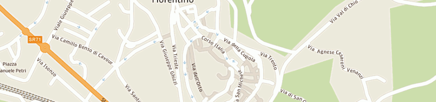 Mappa della impresa roccelli giuseppe a CASTIGLION FIORENTINO