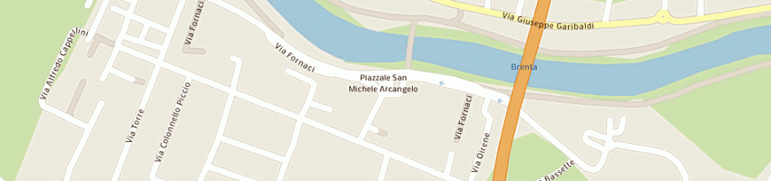 Mappa della impresa hotel aurora a PADOVA