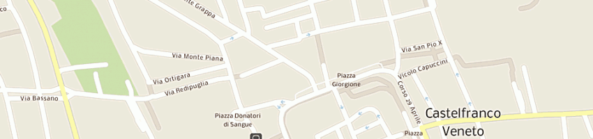Mappa della impresa cus international srl a CASTELFRANCO VENETO