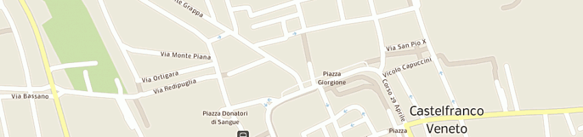 Mappa della impresa osteria al treno a CASTELFRANCO VENETO