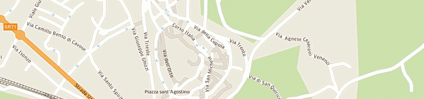 Mappa della impresa ristorante roggi snc di roggi daniele e silvano a CASTIGLION FIORENTINO