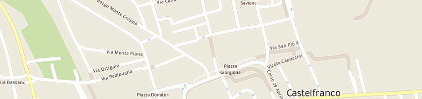 Mappa della impresa zan on design consulting srl a CASTELFRANCO VENETO