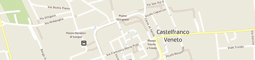 Mappa della impresa mandrillo la quarta srl a CASTELFRANCO VENETO