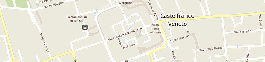 Mappa della impresa falegnameria esseemme snc di siro e massimo trevisan a CASTELFRANCO VENETO