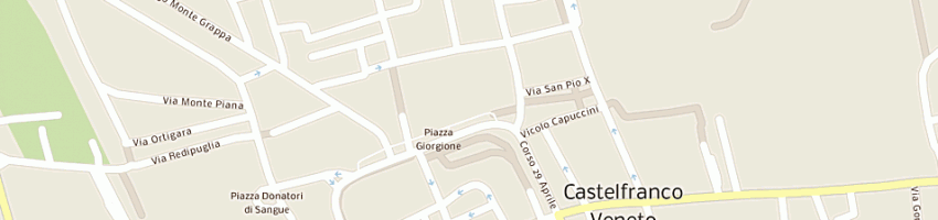 Mappa della impresa zacco giorgio a CASTELFRANCO VENETO