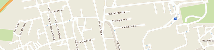 Mappa della impresa snack bar snc di comacchio walter e c a CASTELFRANCO VENETO