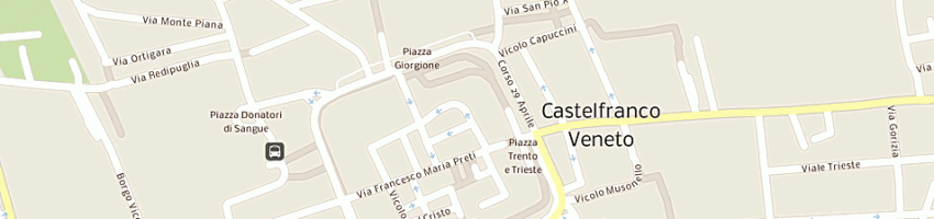 Mappa della impresa basso graziano a CASTELFRANCO VENETO