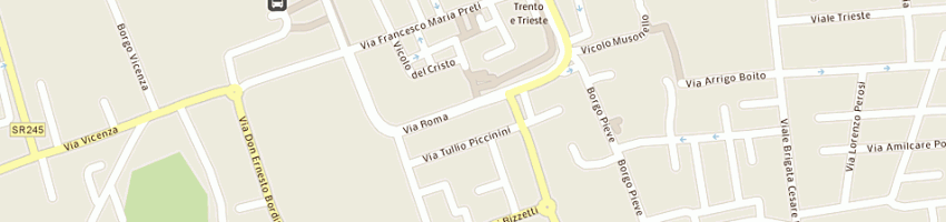 Mappa della impresa cusinato viaggi e turismo (sas) a TREVISO