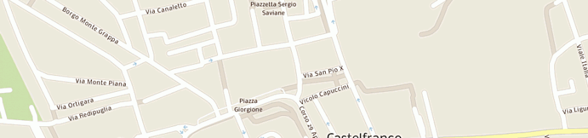 Mappa della impresa panificio boccanegra di boccanegra mario giorgio e c snc a CASTELFRANCO VENETO