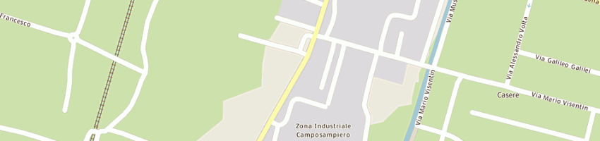 Mappa della impresa cooperativa sociale la volante arl a CAMPOSAMPIERO