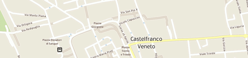 Mappa della impresa hobb's calzature abbigliamento a CASTELFRANCO VENETO