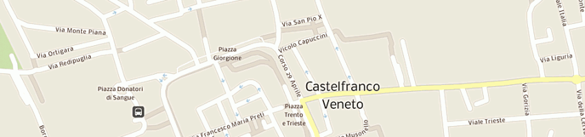 Mappa della impresa gioielli zigante sas a CASTELFRANCO VENETO