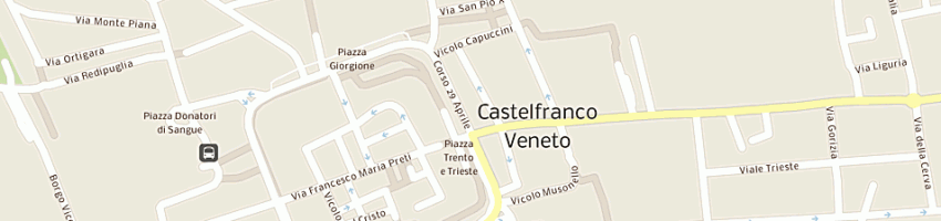 Mappa della impresa caffe' di mezzo a CASTELFRANCO VENETO