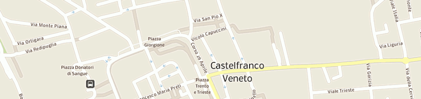 Mappa della impresa sartori angelo e c (snc) a CASTELFRANCO VENETO