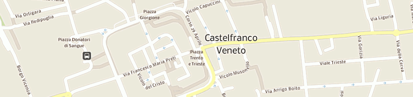 Mappa della impresa favaro gioielli di orlando favaro e c snc a CASTELFRANCO VENETO
